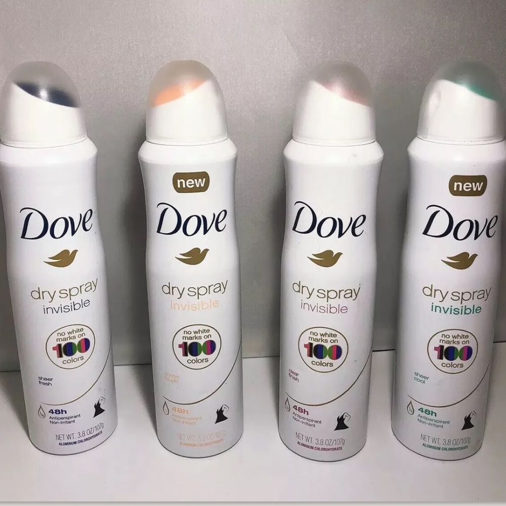 4 dove dry spray invisible 3.8oz different sense